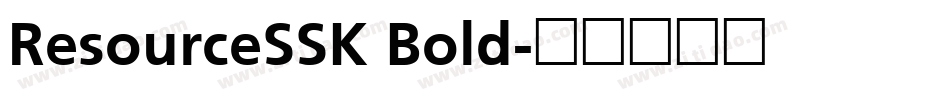 ResourceSSK Bold字体转换